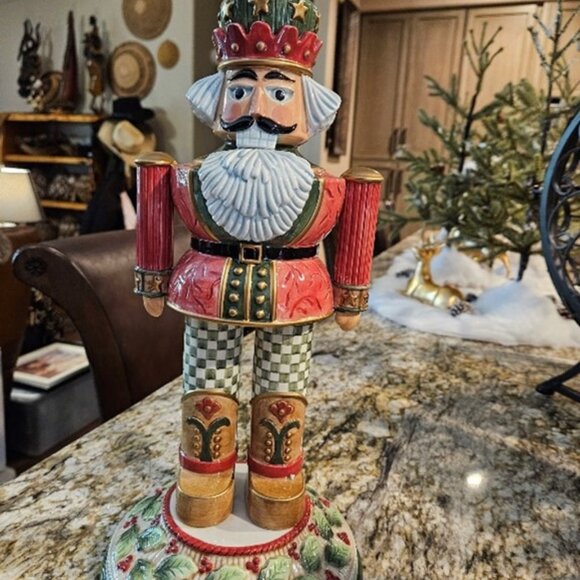 Nutcracker Large Star Crown Figures, perfect condition Fitz & Floyd - Picture 1 of 2